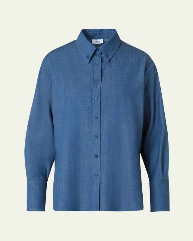 Oversized Cotton Denim Shirt